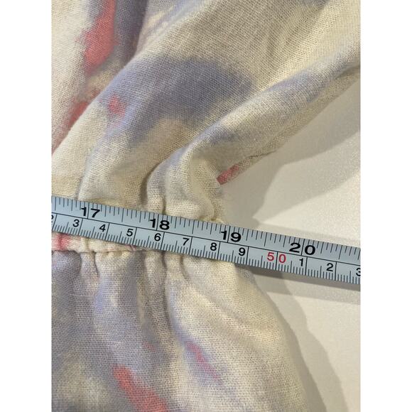 Modcloth Multicolor Tie Dye Floral Linen Blend Overalls 3X Boho Festival Wear - Picture 6 of 12